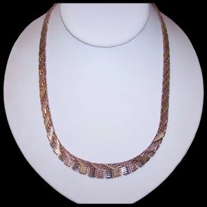 Made in Italy Italian Sterling Silver Vermeil 18" Chain Necklace